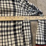 ZARA Trafaluc Dress Womens Sz M Checkered Plaid Embroidered Drop Waist Mini Red Photo 7