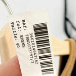 Rodier Black Geometric Short Sleeve Crewneck Wool Sweater Tunic Dress Size 40 Photo 10