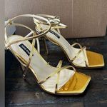 Nine West  Women's Dress Sandals TIDLE3 Bronze750 Gold New Strappy Photo 0