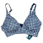 Blooming Jelly NWT Women’s Gingham Bikini Top – Large Photo 5