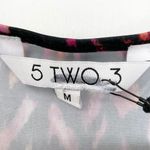 5 TWO 3 New Robe Cardigan Lightweight Knit Kimono Jacket Black Pink Photo 13