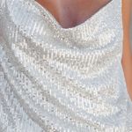 VICI  | Diamond In The Sky Sequin Cowl Neck Bodysuit Photo 5