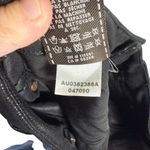 7 For All Mankind Crackled Stretch Faux Leather Seamed Pants Black 27 Photo 9