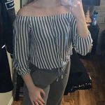 Willow & Clay Off The Shoulder Shirt  Photo 0