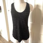 Paige black tank with faux leather trim XS Photo 1