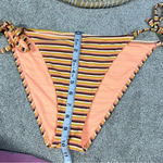 Aerie Cheeky Side Tie Retro Stripe Bikini Bottom Size XL Photo 9