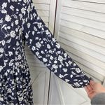 Globe Trotter Floral Shift Maxi Dress Blue White Small Boho Cottage Western Photo 9