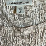 Coldwater Creek Cold water Creek Tan Floral 3/4 Sleeve Top Photo 1