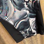 Nike  Pro Dri-fit Women's Colorful Black Psychedelic Training Capris Small Photo 4