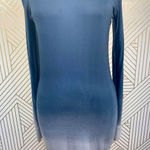 Young Fabulous and Broke Keaton Ombre Long Sleeve Dress Blue Jersey Tie Dye Size S Photo 3