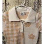 Princess Polly  Lainey Floral White Beige knit dress size XS/S Photo 2