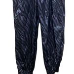 Nike Icon Clash Purple Black Zebra Print Jogger Parachute Pants Size Small Photo 4
