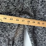 L.L.Bean  Sweater Womens Medium Black White Full Zip Cardigan Marled Knit Cotton‎ Photo 7