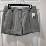Hinge Seattle Designer Gray Wool Blend Dress Shorts with Button Detail Size 4 Photo 5