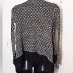 Paper Crane black/white sheer bottom knit cardigan Photo 1