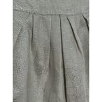 Anthropologie NWT Mignon Doo  Metallic high waisted skirt cream & silver size 4 Photo 6