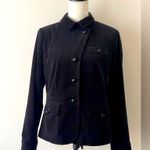 Talbots  Velvet Blazer Single Breasted Size 10 Dark Academia Goth Office Siren Photo 5