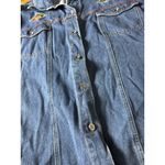 CST Blues Women Sz 30W Denim Button Down Shirt Jacket Long Sleeve Aztec Western Blue Photo 5