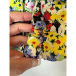 ZARA  Shirt Women Medium Multicolor Floral Puff Sleeve Crop‎ Top Boho Cottagecore Photo 7