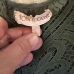 Toby & Olive Sleep In The Stars Olive Green Embroidered Puff Sleeve Size L Photo 1