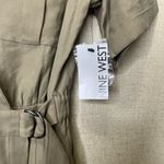 Nine West NWT's  Size M Khaki Utility Wrap Cross Over Dress Belt Pockets Sh/Slve Photo 3