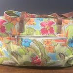 Jamaican Bay Floral Canvas WeekenderBag Orange Photo 1