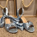 Amazon Blue Satin Heels  Photo 0
