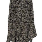 Nasty Gal Leopard Print Midi Skirt High Low High Waisted Black Cream Womens 6 Photo 3
