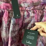 NWT Lulus women’s maxi organza dress gown. Size medium Purple Photo 4