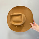 Women's Tan‎ Brown Fedora Hat Bow Accent Feminine Boho Western Aspen 6 7/8 Tan Photo 5