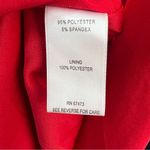 Taylor Woman 14W Crewneck 3/4 Sleeve Red Sheath Ruched Cinched Faux Wrap Dress Photo 10