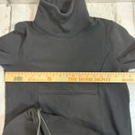 Athleta Cozy Karma Funnel Neck Dress S | MSRP $129 | Black, Plush, Sweatshirt Photo 6