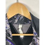 Marika Black and Purple Pattern Zip Up Athletic Sweatshirt Size Large Photo 2