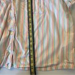 J.Crew Rainbow Striped Short Sleeves Button Down Shirt Top Pajama Plus XXL 2X Photo 6