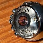 Sterling Silver Amethyst Ring Womens Size 7 Ornate Floral Boho Photo 7