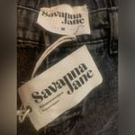 Savanna Jane NEW rhinestone fringe black shorts Sz M Size M Photo 7