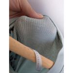 Calvin Klein Performance Shirt Women's Green Short Sleeve Lace Up Back Top Sz L Photo 5