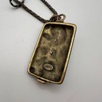 Chico's Chico’s multi-strand‎ gold & black marbled pendant statement necklace layered Photo 5