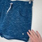 Buffbunny Collection Buff Bunny Womens Heather Blue Drawstring Casual Knit Shorts Size Large Photo 2