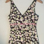 Becky & Max Brown Pink Rockabilly Dress Cupcake Fit Flare Twee Derby Party Y2K Size 4 Photo 3