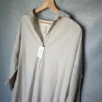 LAUDE THE LABEL Shirt Tunic Dress L/XL Checkered Organic Sustainable Lagenlook Brown Size L Photo 2