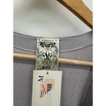 Vocal Open Front Sleeveless Cardigan Women M Lilac Purple Beaded Long Duster NWT Photo 5