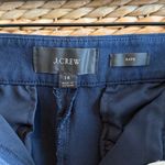 J.Crew Kate High Rise Ankle Navy Career Dress Pant Trouser, 14 Photo 5