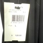 Ali & Jay  3/4 Sleeve Faux Leather Bottom‎ Made in USA Shift Dress Black Sz Large Photo 3