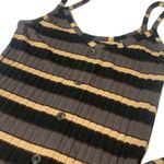 Wild Fable  Ribbed Button Striped Tank Midi Dress Photo 3