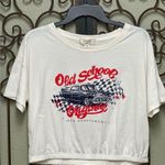 No Comment  car graphic short sleeve crop top Photo 5