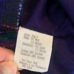 Talbots  Petites Blazer Plaid Pink Purple Green Sz 14 Photo 8