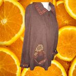 Bob Mackie  Brown Full Zip Aztec Design Full Zip Lightweight Jacket‎ Size XL Photo 7