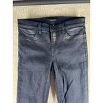 J Brand Womens Tops Size 27 Dark Wash Denim Shimmer Skinny Leg Photo 2