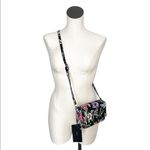 ZARA NWT  Black Floral Mini Quilted Flap Crossbody Bag Bloggers Fav Photo 7